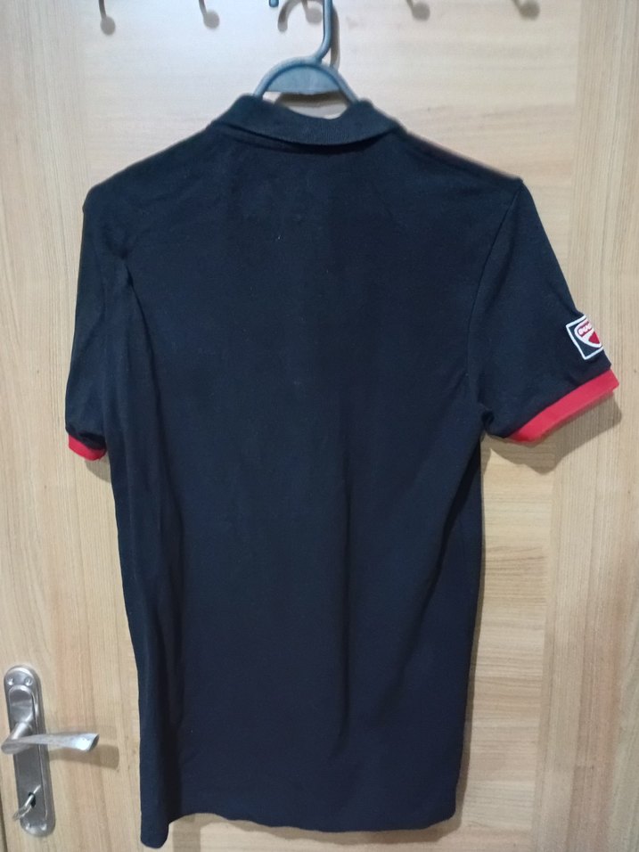 Erkek Siyah Polo Tişört  Detaylı - Görsel 5