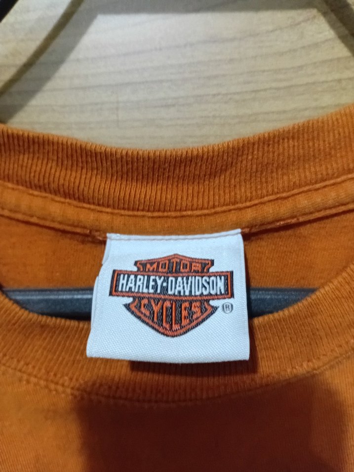 Harley-Davidson Vintage orijinal Kahverengi Baskılı Erkek Tişört - Görsel 5