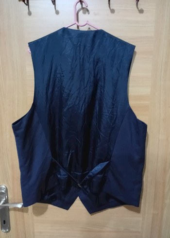 Erkek Lacivert Düğmeli Yelek - Görsel 4