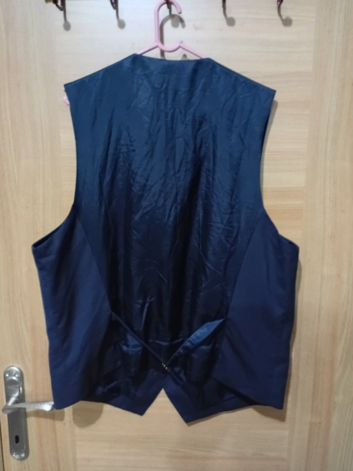 Erkek Lacivert Düğmeli Yelek - Görsel 4