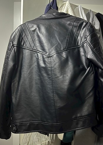 Siyah Deri Ceket - Görsel 2