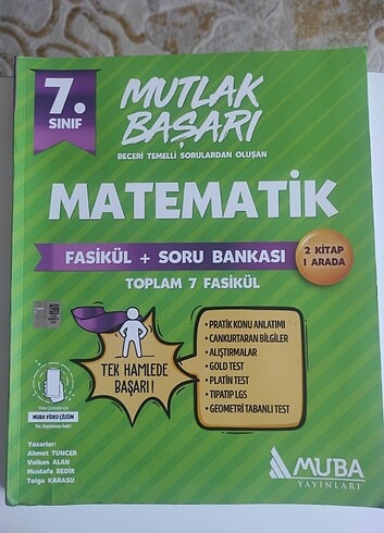 7. Sınıf mutlak başarı matematik fasikül test kitabı 