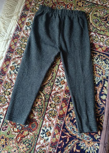 Kız Çocuk Gri TikTok Desenli Tayt - Görsel 2