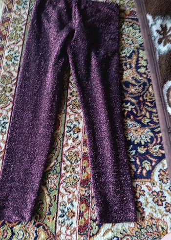 Mor Simli Rahat Kesim Kadın Pantolon - Görsel 2