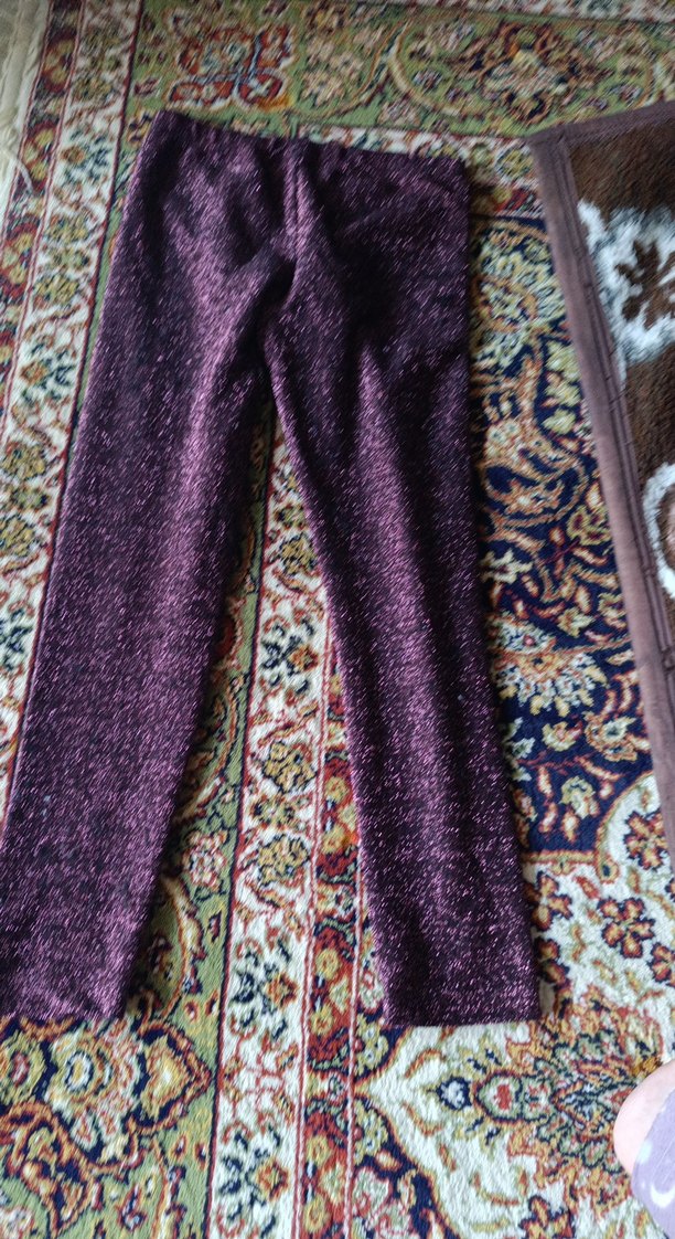 Mor Simli Rahat Kesim Kadın Pantolon - Görsel 2