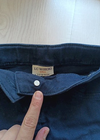 Kız Çocuk Lacivert Kot Etek - Görsel 3