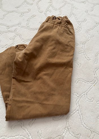 Zara orijinal Bej Düğmeli çocuk Keten Pantolon - Görsel 4