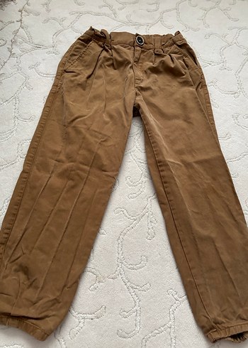 Zara orijinal Bej Düğmeli çocuk Keten Pantolon - Görsel 2