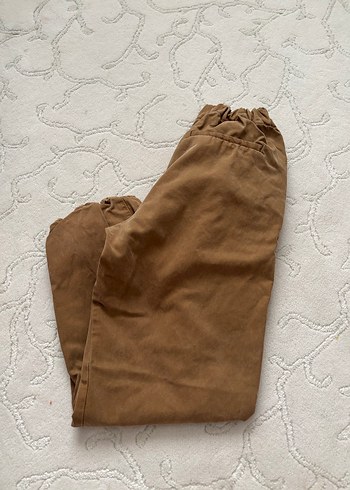 Zara orijinal Bej Düğmeli çocuk Keten Pantolon - Görsel 3