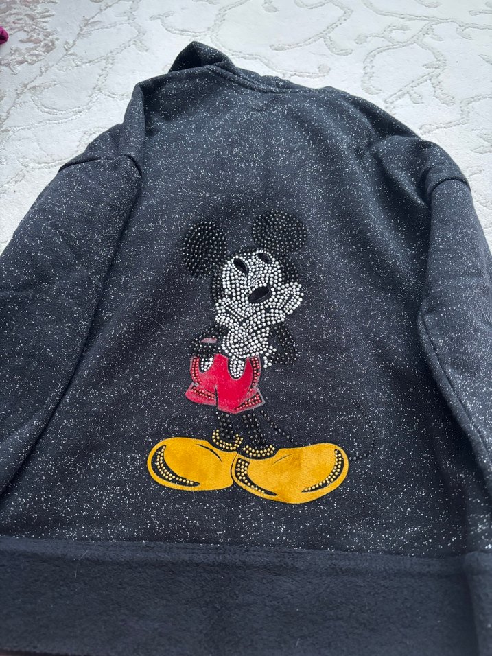 Kız Çocuk Kapüşonlu Fermuarlı Sweatshirt - Görsel 3