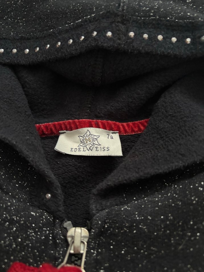 Kız Çocuk Kapüşonlu Fermuarlı Sweatshirt - Görsel 2