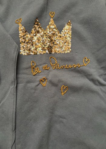 Zara orijinal Kız Çocuk Payetli Uzun Kollu Tişört 3 adet - Görsel 4