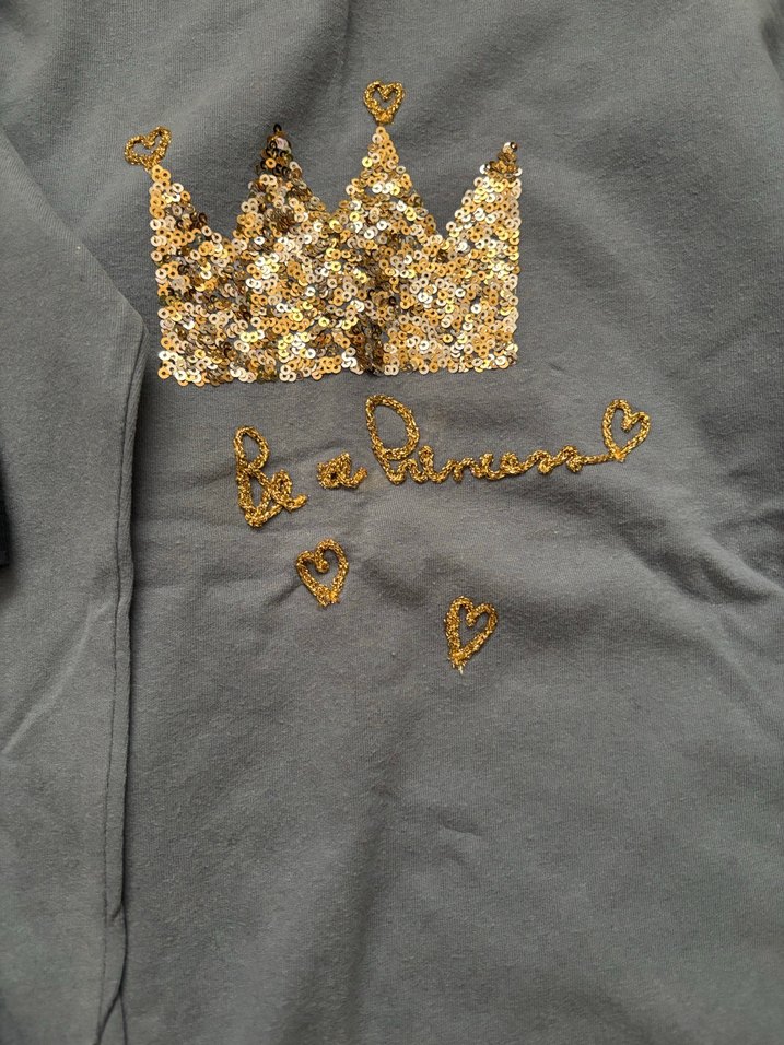 Zara orijinal Kız Çocuk Payetli Uzun Kollu Tişört 3 adet - Görsel 4