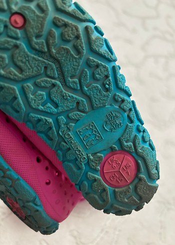 Kız Çocuk Pembe Kaydırmaz Deniz  ayakkabı ve Kar Eldiveni - Görsel 4