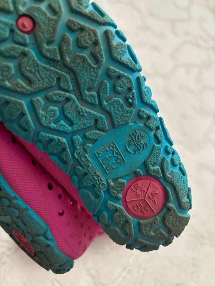 Kız Çocuk Pembe Kaydırmaz Deniz  ayakkabı ve Kar Eldiveni - Görsel 4