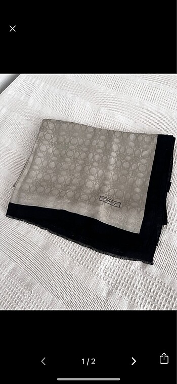 İpekevi İpekevi monogram şal
