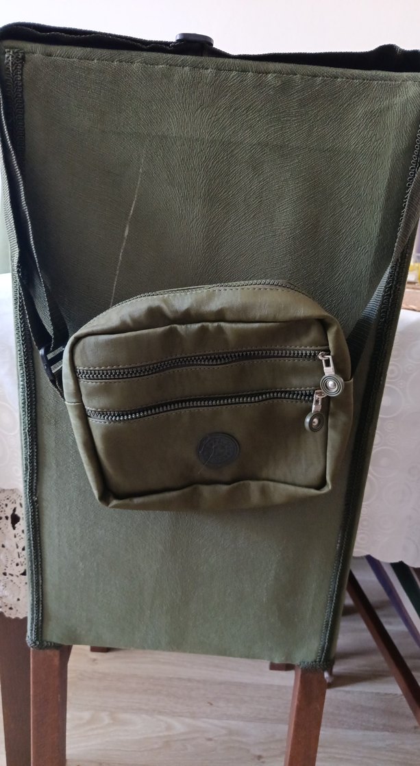 Kemerli Kadın Haki Yeşili Çapraz Çanta - Görsel 3