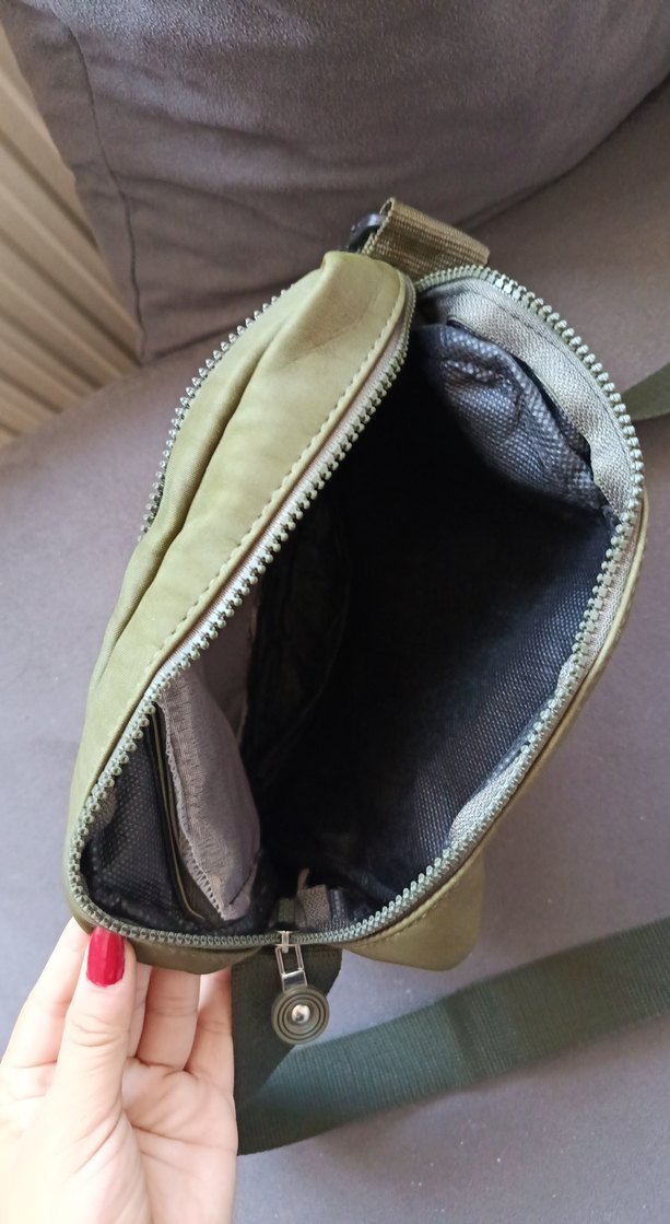 Kemerli Kadın Haki Yeşili Çapraz Çanta - Görsel 4
