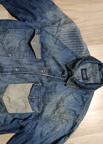 Düğmeli Uzun Kollu Erkek Denim Gömlek - Görsel 3