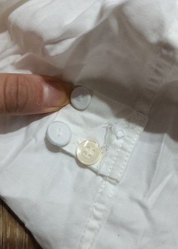 Beyaz Erkek Keten Uzun Kollu Gömlek - Görsel 5