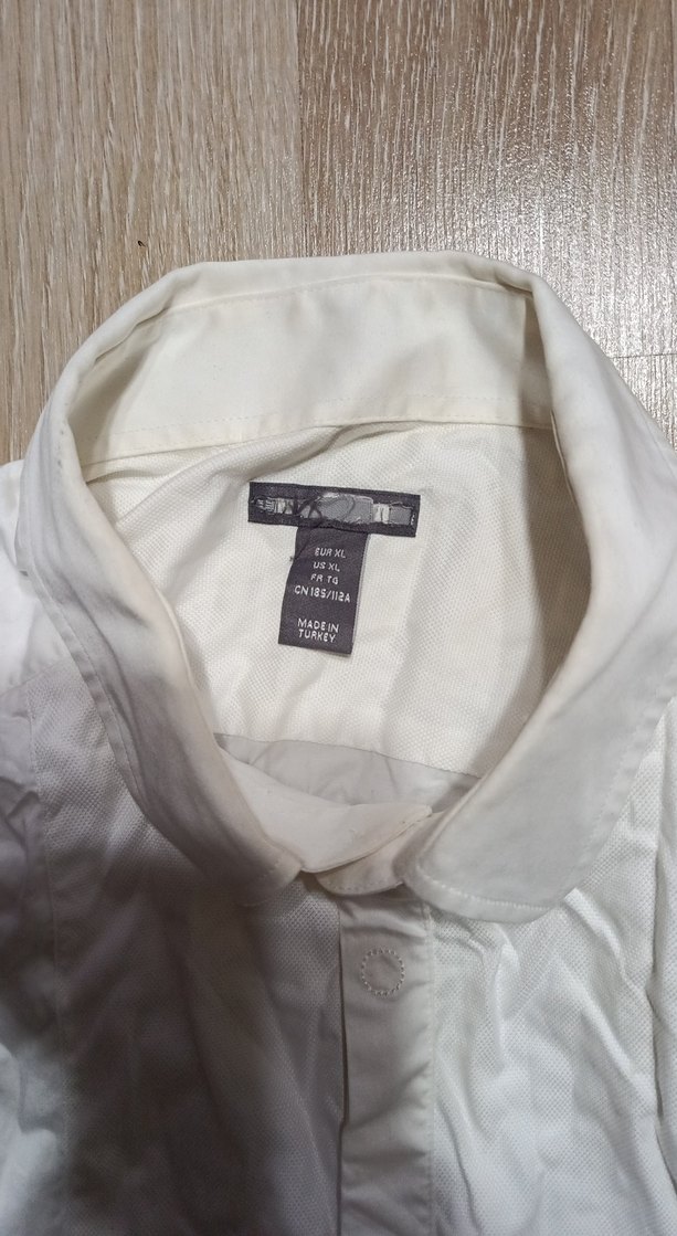 Beyaz Erkek Keten Uzun Kollu Gömlek - Görsel 2
