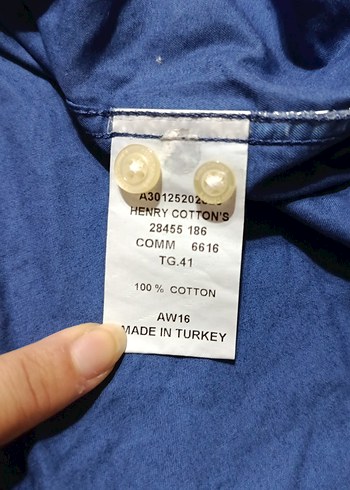 Düğmeli Mavi Erkek Kot Gömlek - Görsel 5