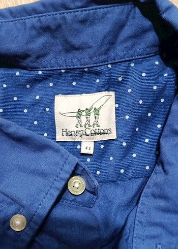 Düğmeli Mavi Erkek Kot Gömlek - Görsel 3