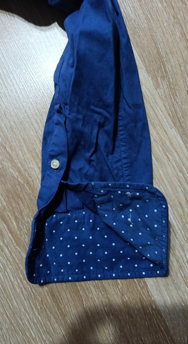 Düğmeli Mavi Erkek Kot Gömlek - Görsel 2