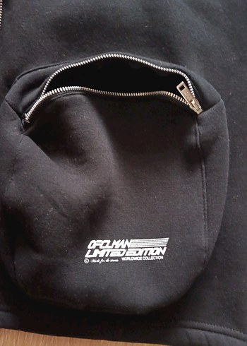 Fermuarlı Siyah Erkek Kolsuz Ceket - Görsel 6