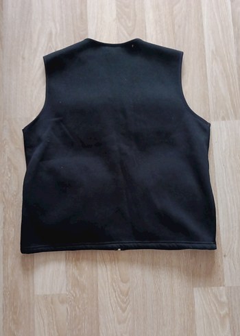 Fermuarlı Siyah Erkek Kolsuz Ceket - Görsel 2