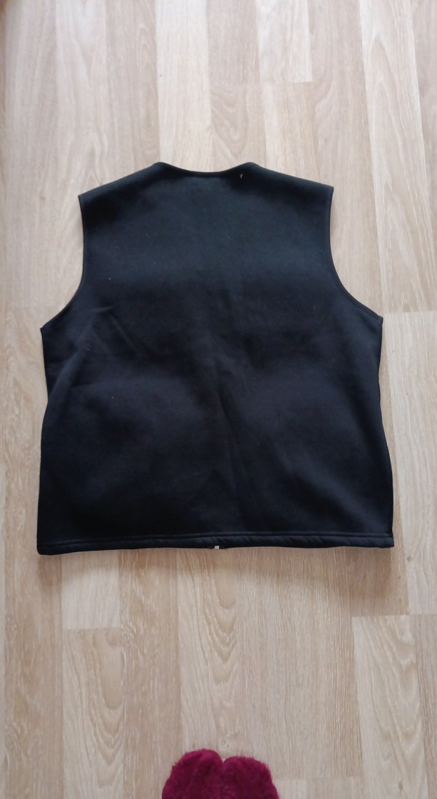 Fermuarlı Siyah Erkek Kolsuz Ceket - Görsel 2