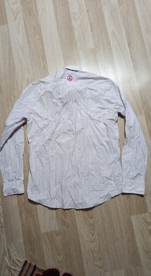 Erkek Uzun Kollu Beyaz Keten Gömlek - Görsel 4