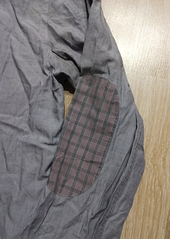 Gri Regular Fit Uzun Kollu Keten Erkek Gömlek - Görsel 4