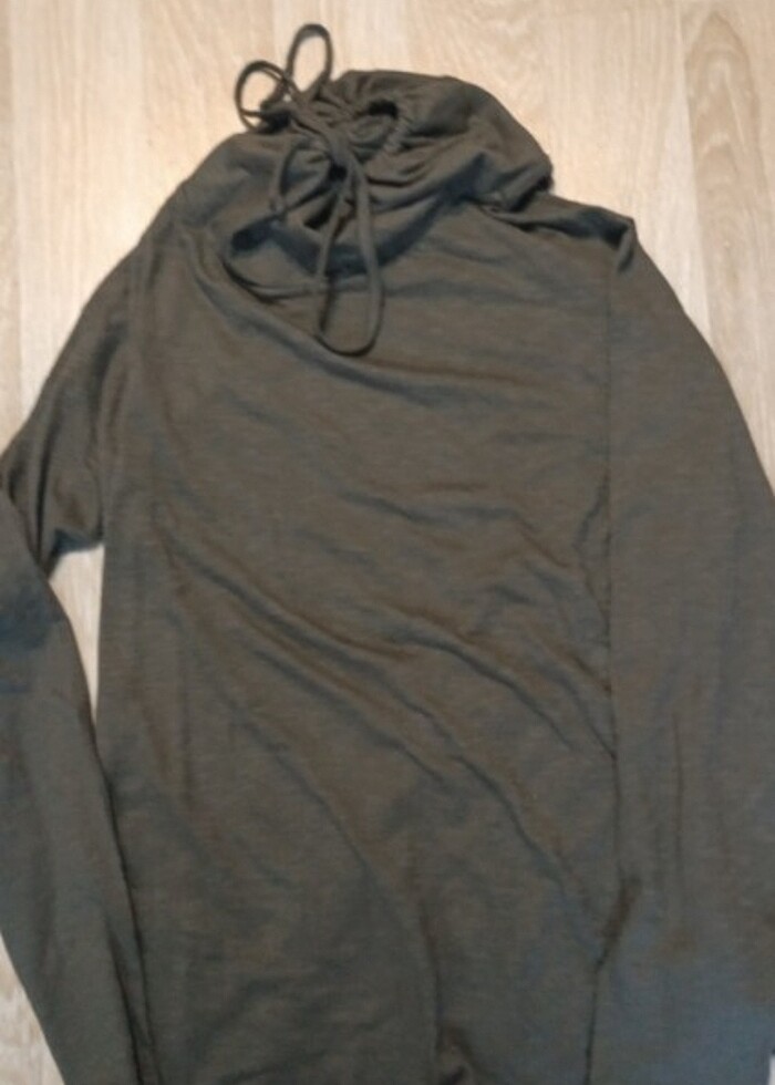 Zara Man Boğazı Büzgülü Tişört - Görsel 4