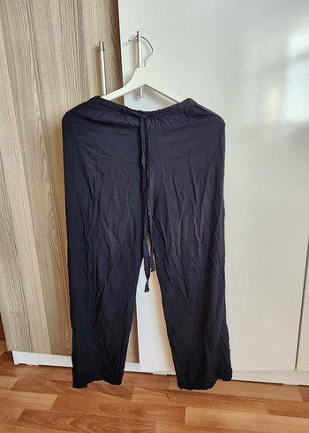 Diğer Siyah Kadın kumaş Bol Kesim Pantolon