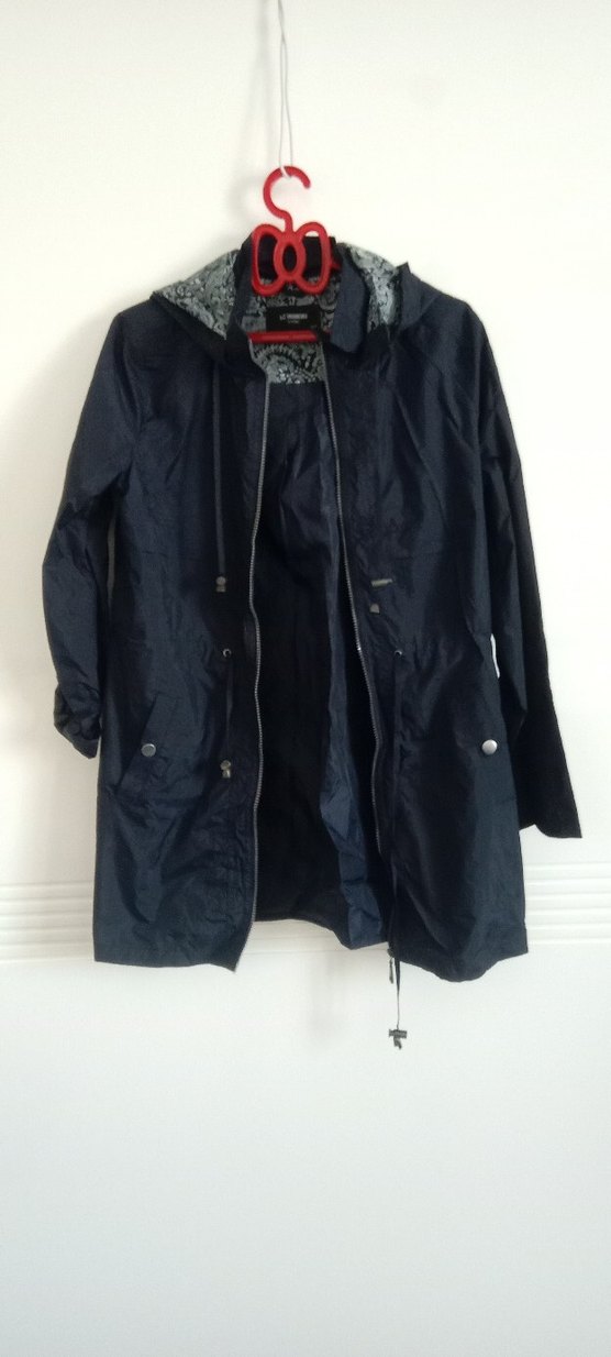 Navy Belden Bağlamalı Denim Ceket - Görsel 2