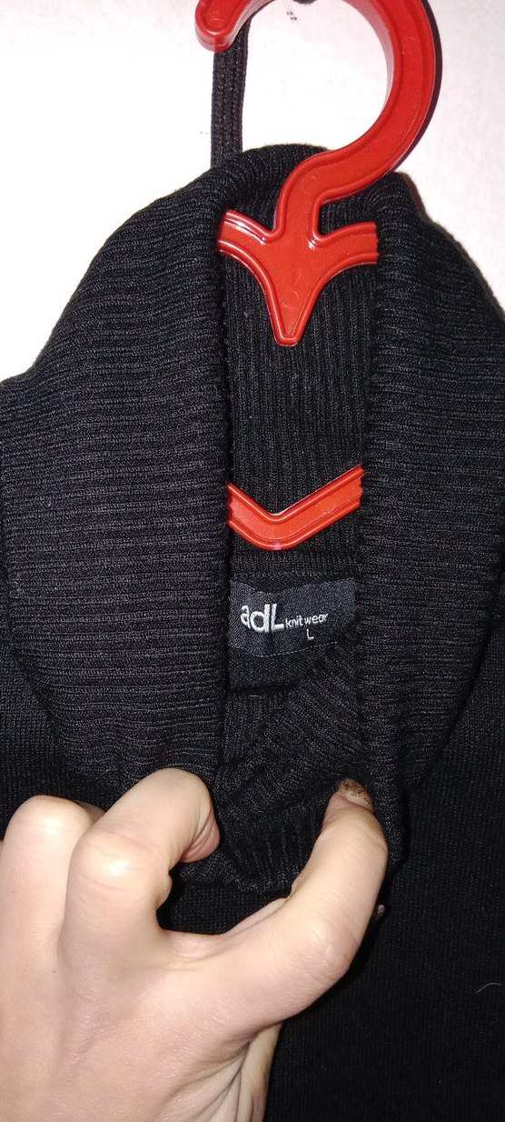 Kadın Siyah Yarım Kollu Yüksek Yaka Triko - Görsel 2