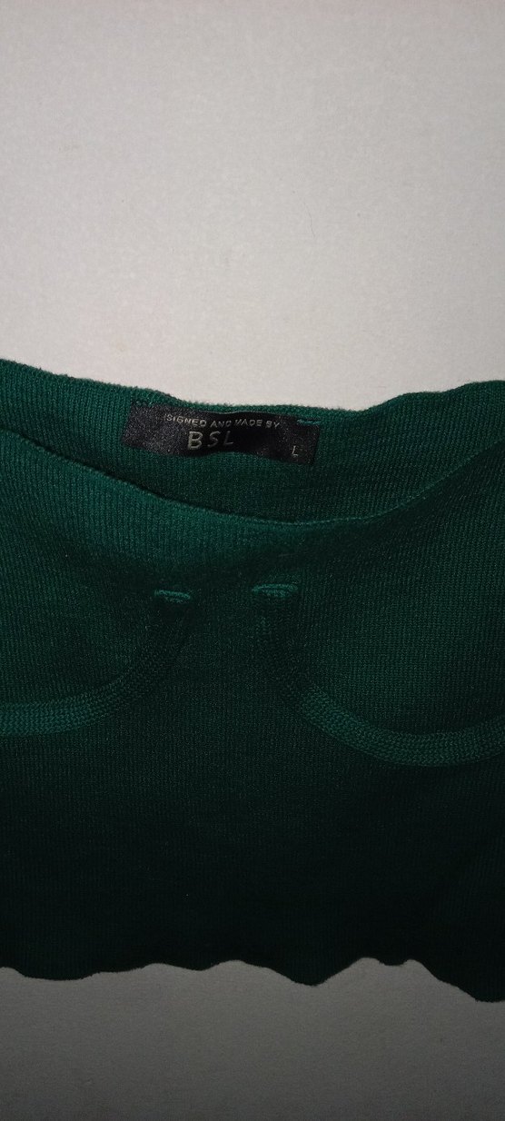 yeşil triko Mini Bustier iki adet - Görsel 2