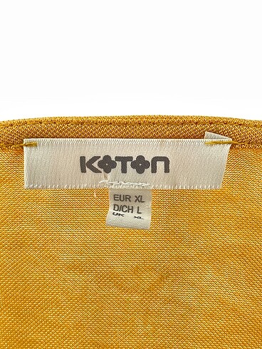 xl Beden sarı Renk Koton Bluz %70 İndirimli.