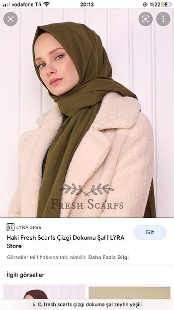 Fresh scarfs çizgi dokuma