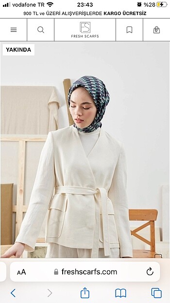  Beden Fresh scarfs desenli eşarp