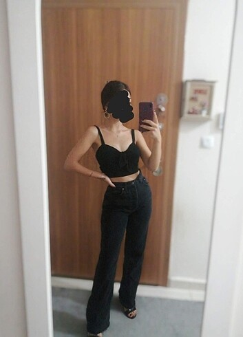 32 Beden siyah Renk Zara wide leg