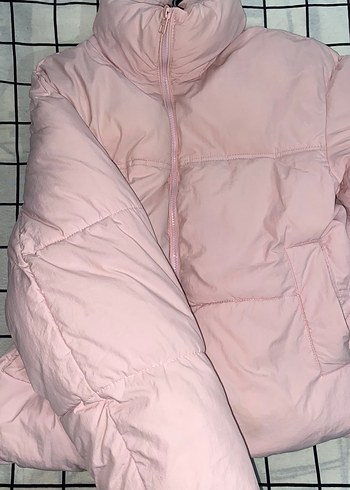 Kadın Pembe Kısa Kış Montu - Görsel 4