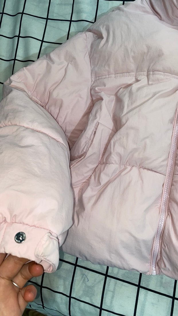 Kadın Pembe Kısa Kış Montu - Görsel 3