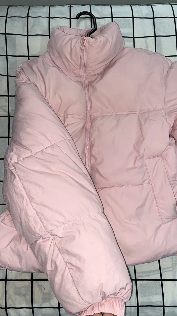 Kadın Pembe Kısa Kış Montu - Görsel 4