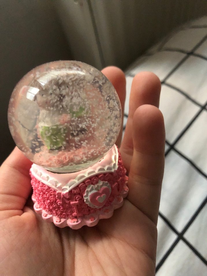 Pembe Sevgili Figürlü Kar Küresi - Görsel 2