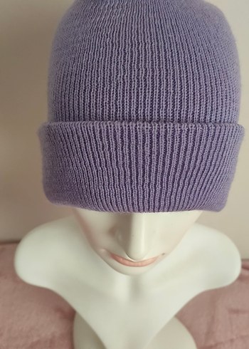 Mor Örgü Kadın Bere - Görsel 4