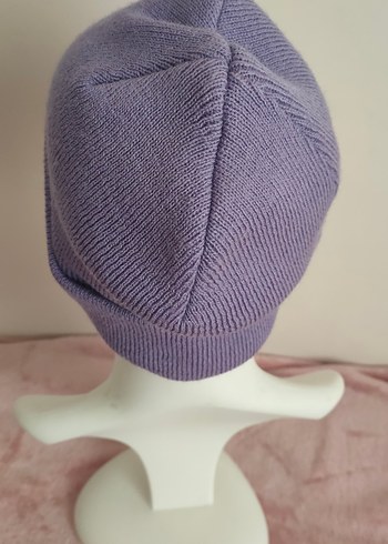Mor Örgü Kadın Bere - Görsel 7
