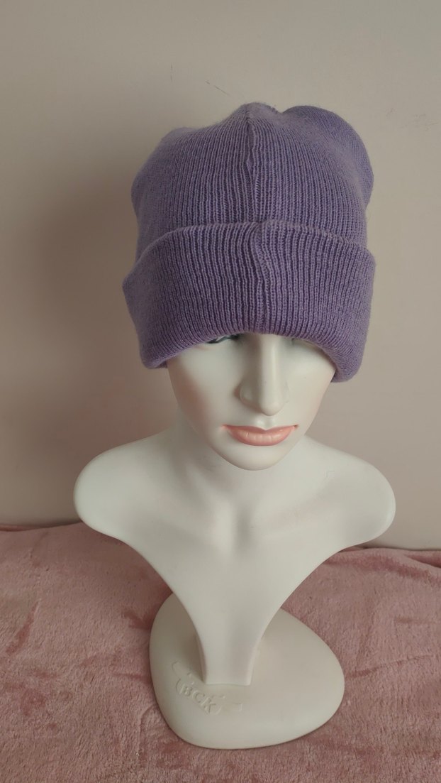 Mor Örgü Kadın Bere - Görsel 2