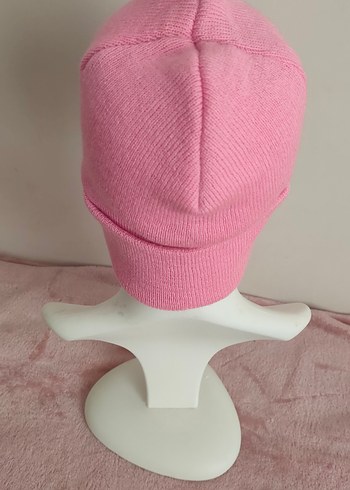 Pembe Örgü Kadın Bere - Görsel 5